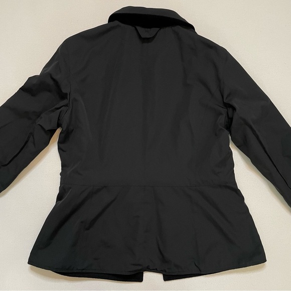 Max Mara Rainwear reversible black jacket sz 10 - Picture 11 of 15